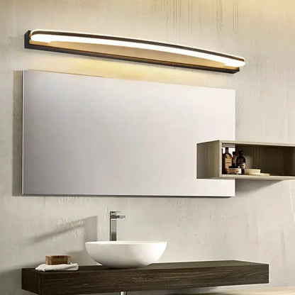 Black and Silver Led Vanity Light Warm White