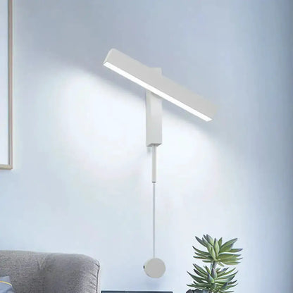 Modern Black and Silver Led Wall Lamp With Arm