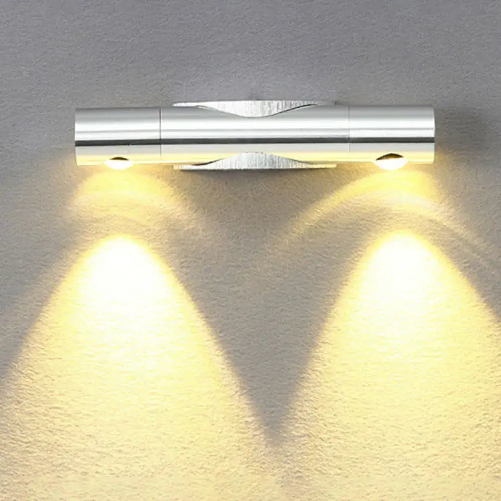 Black LED Tube Fixture by Decorbites with dual warm LEDs, wall-mounted on Tampa Home & Garden Store