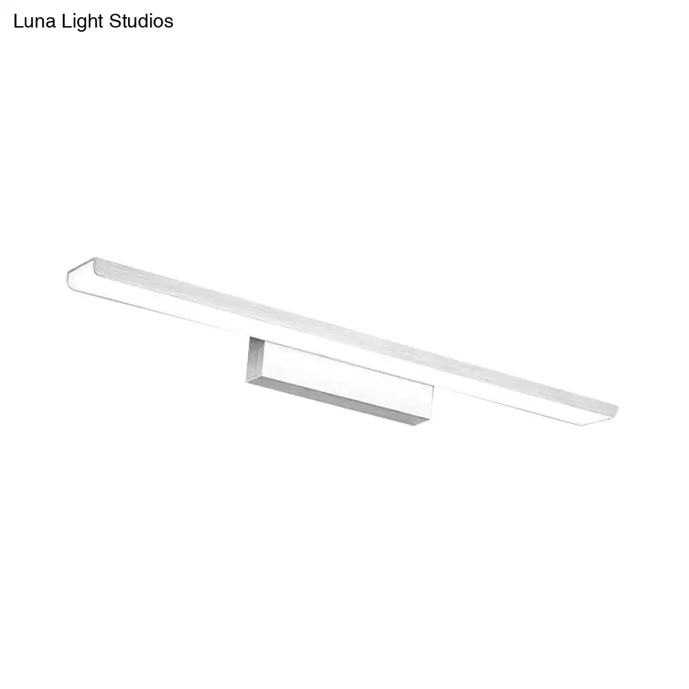 Rectangle aluminum wall bathroom vanity light in black and silver by Decorbites on Tampa Home & Garden Store