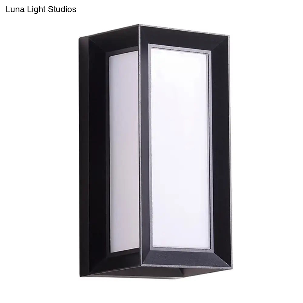 Black sound activated sconce with frosted panel by Decorbites wall light for home & garden on Tampa Home & Garden Store