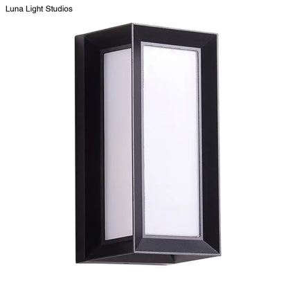 Black sound activated sconce with frosted panel by Decorbites wall light for home & garden on Tampa Home & Garden Store