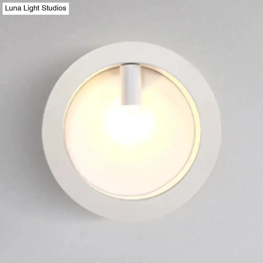 Modern Black Square Wall Sconce Lamp for Bathroom