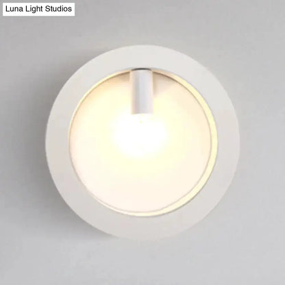 Modern Black Square Wall Sconce Lamp for Bathroom