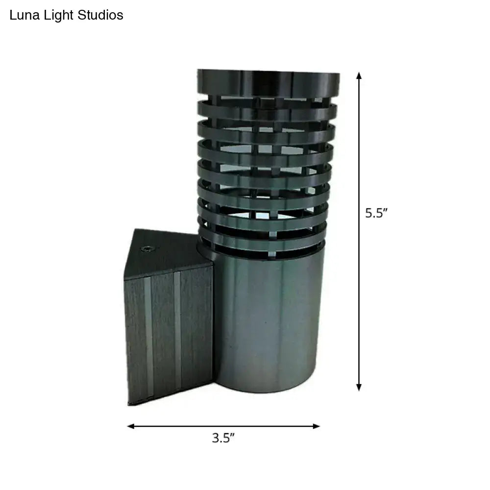 Tubular Aluminum LED Wall Sconce Kit with Chrome Finish - Modern Design for Parties - Vibrant Blue/Yellow/Red Light