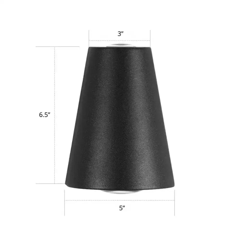 Modern black trapezoid wall light metal fixture for garden by Decorbites on Tampa Home & Garden Store
