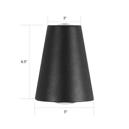 Modern black trapezoid wall light metal fixture for garden by Decorbites on Tampa Home & Garden Store