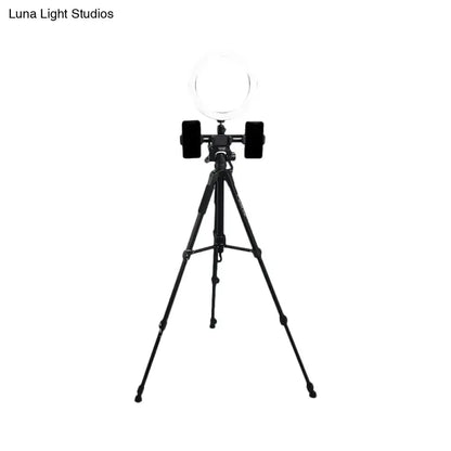 Modern black tripod ring light on a stable stand for bedroom lighting on Tampa Home & Garden Store