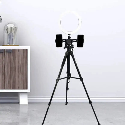 Modern black tripod ring light with circular LED ring bedroom lamp Decorbites on Tampa Home & Garden Store