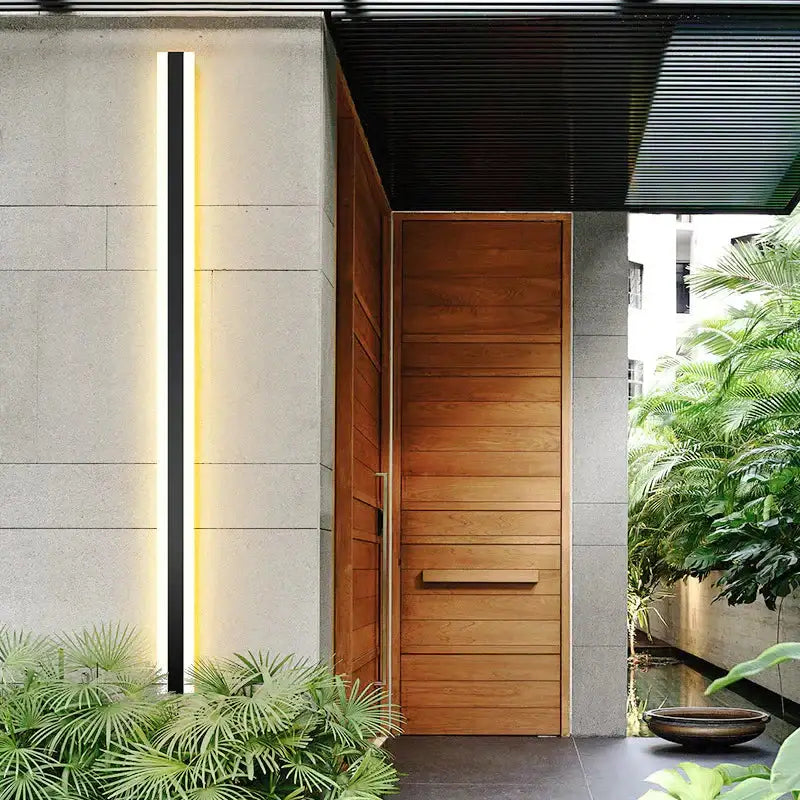 Decorbites outdoor LED wall sconce modern black vertical design IP65 waterproof on Tampa Home & Garden Store