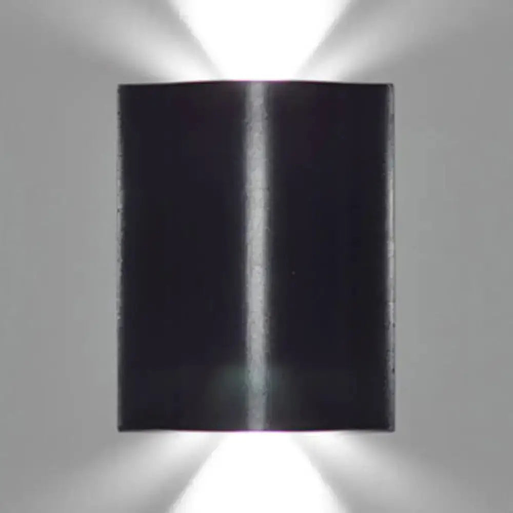 Modern Black Wavy Wall Washer Lamp Porch Lighting