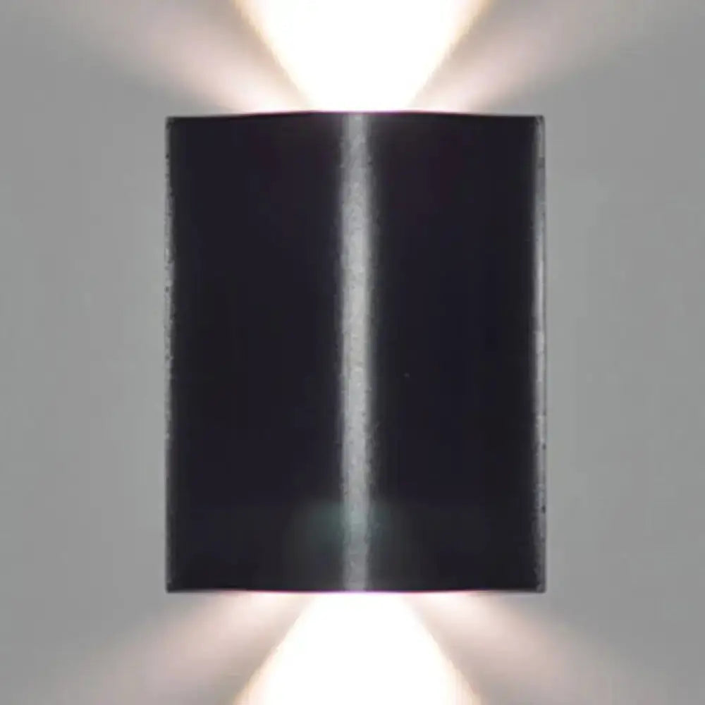 Modern Black Wavy Wall Washer Lamp Porch Lighting