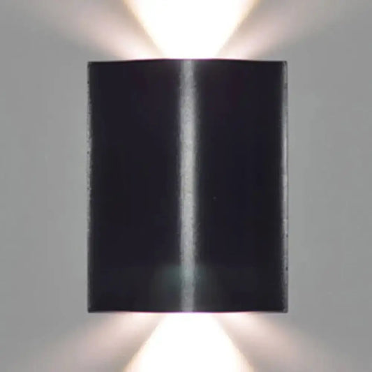 Modern black wavy wall washer lamp for porch lighting, warm white by Decorbites on Tampa Home & Garden Store