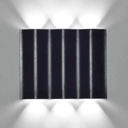 Modern Black Wavy Wall Washer Lamp Porch Lighting