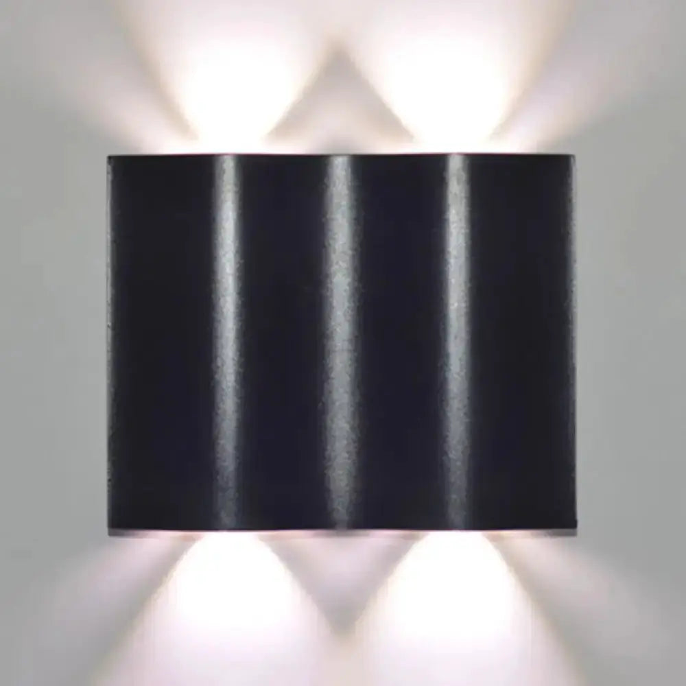 Modern Black Wavy Wall Washer Lamp Porch Lighting