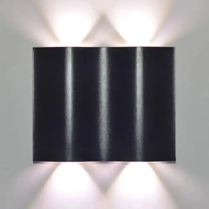 Modern Black Wavy Wall Washer Lamp Porch Lighting