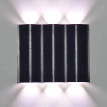 Modern Black Wavy Wall Washer Lamp Porch Lighting