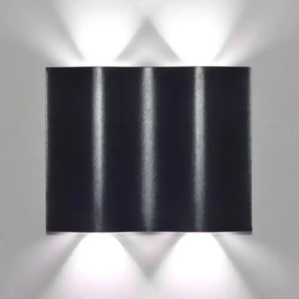 Modern Black Wavy Wall Washer Lamp Porch Lighting