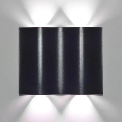 Modern Black Wavy Wall Washer Lamp Porch Lighting