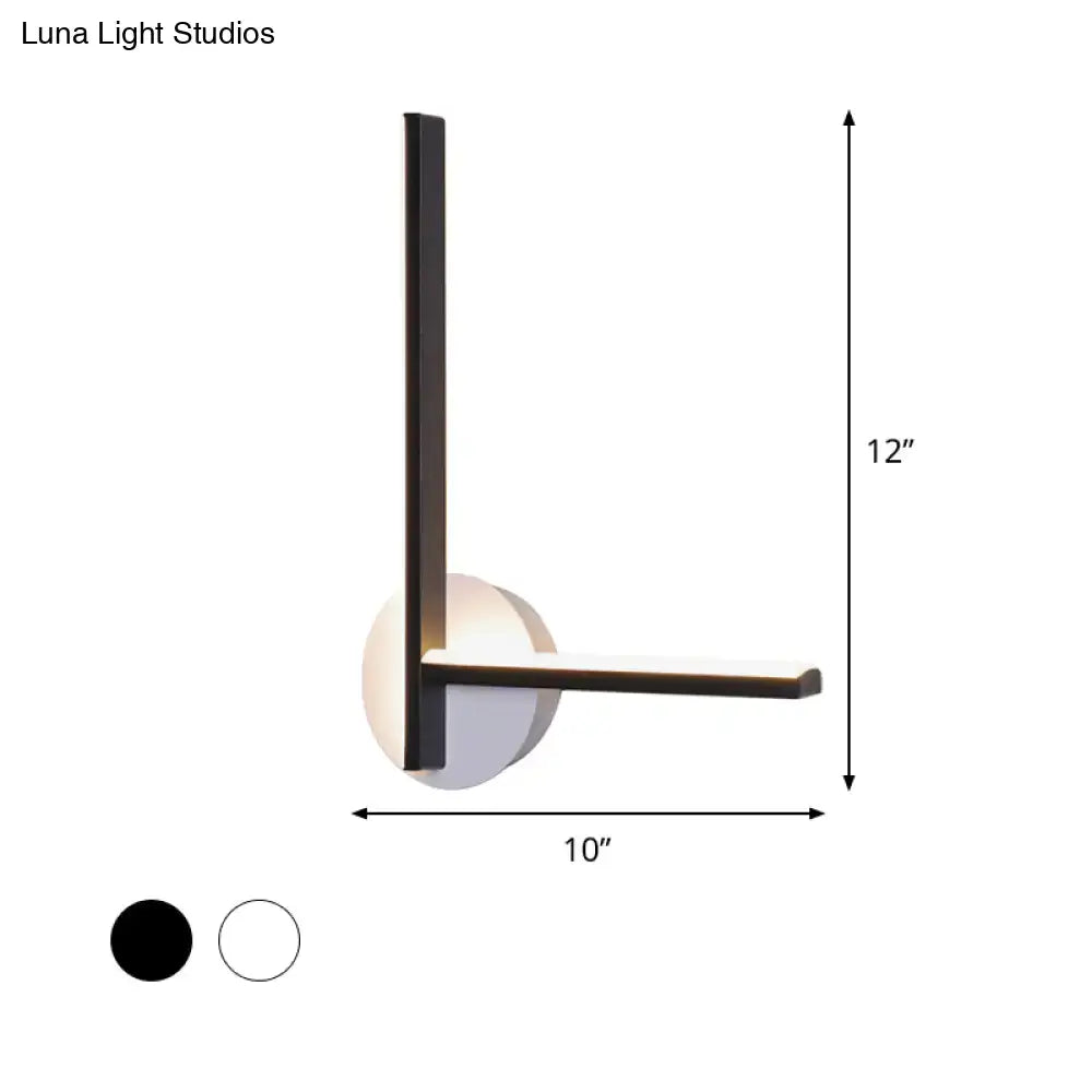 Modern Black Acrylic Cross Wall Sconce