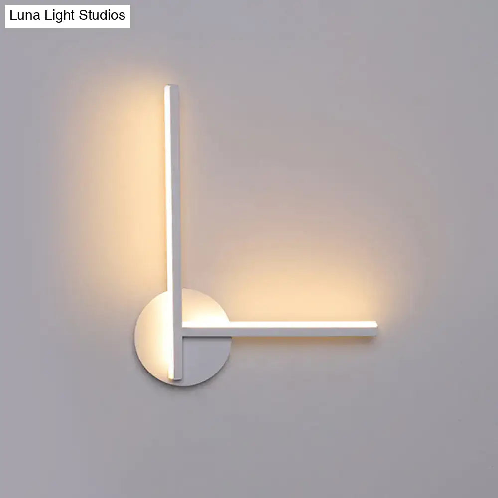 Cross wall sconce white with vertical & horizontal arms warm white light on Tampa Home & Garden Store