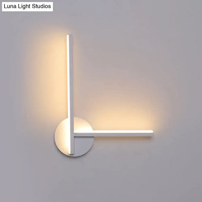 Cross wall sconce white with vertical & horizontal arms warm white light on Tampa Home & Garden Store