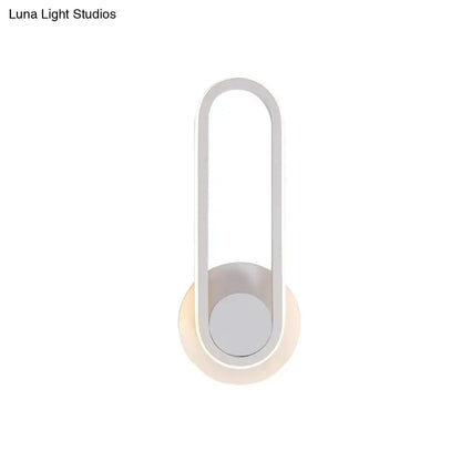 Modern Black and White Aluminum Wall Lamp Sconce