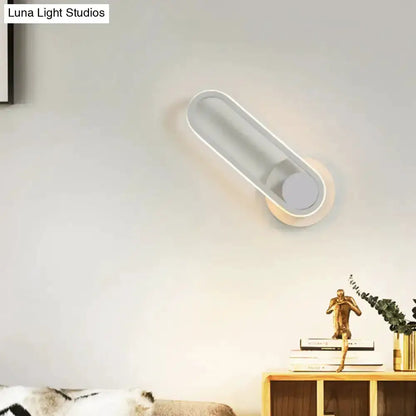 Modern Black and White Aluminum Wall Lamp Sconce