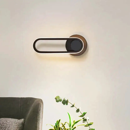Modern Black and White Aluminum Wall Lamp Sconce