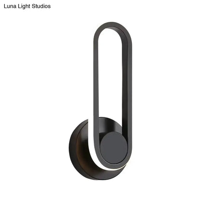 Modern Black and White Aluminum Wall Lamp Sconce