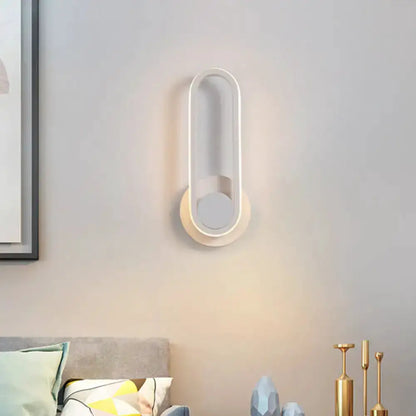 Modern Black and White Aluminum Wall Lamp Sconce