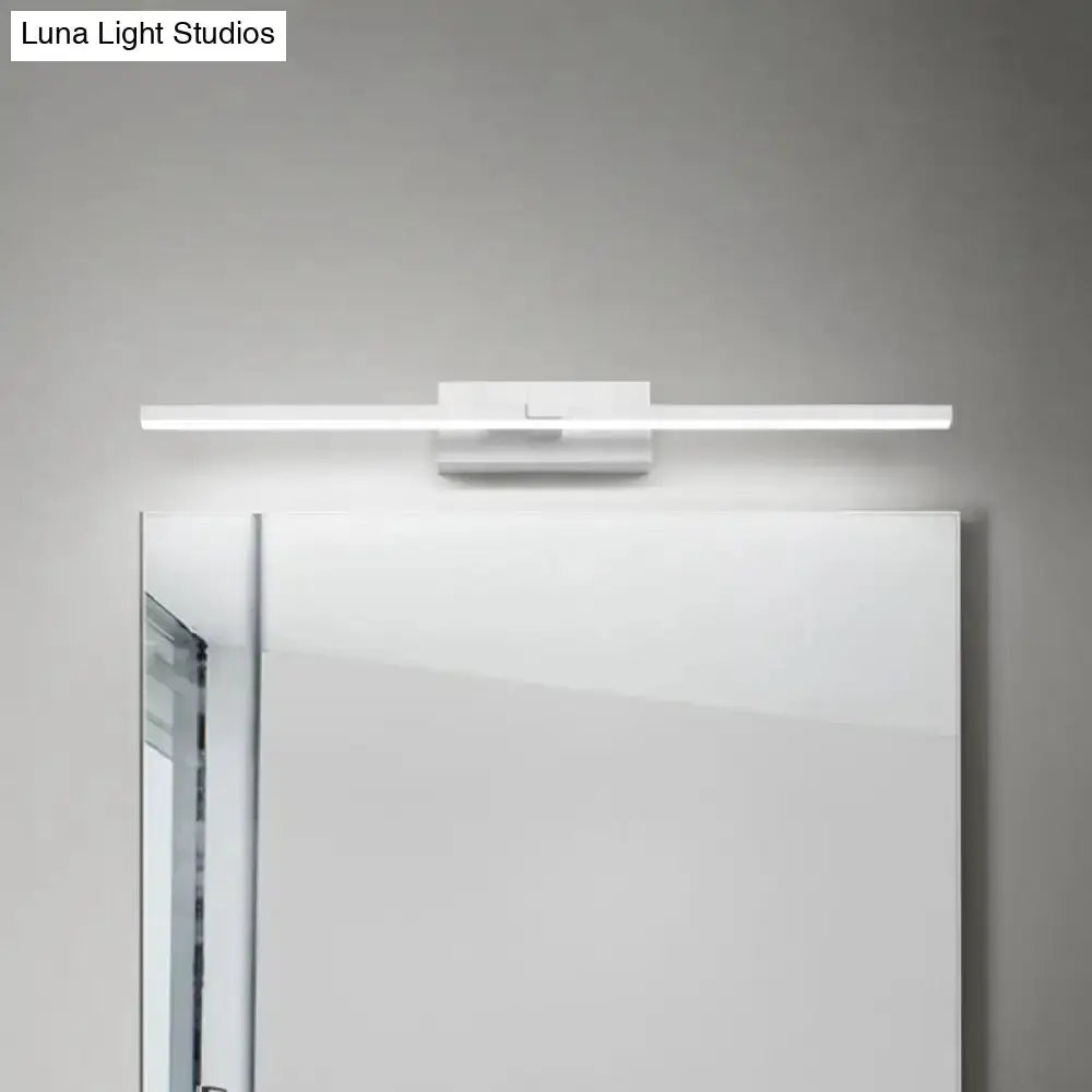 Modern Black White Iron Stick Led Mirror Light