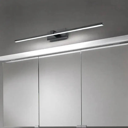 Modern Black White Iron Stick Led Mirror Light