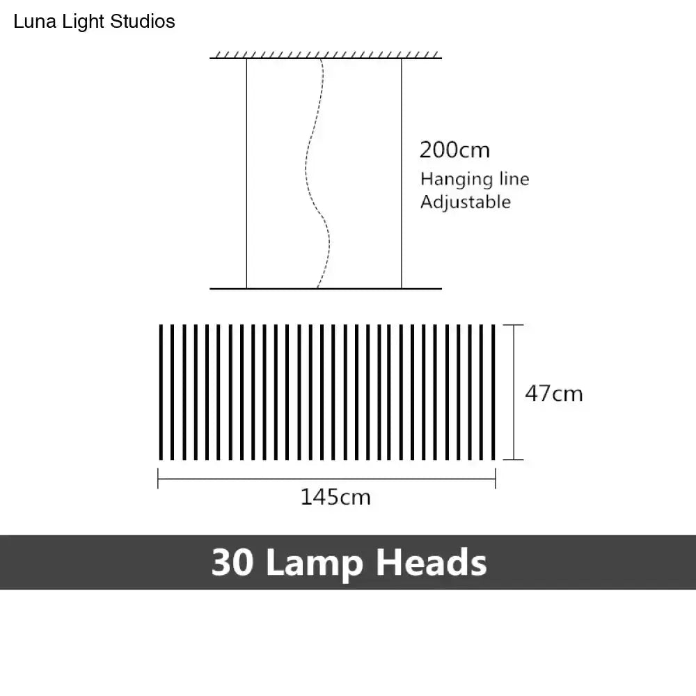 Modern black white LED chandelier pendant light by Decorbites, adjustable hanging on Tampa Home & Garden Store