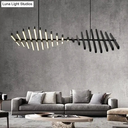 Modern black & white LED chandelier pendant light by Decorbites for living room on Tampa Home & Garden Store