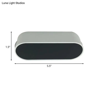 Black White Metal Oblong Wall Sconce by Decorbites on Tampa Home & Garden Store