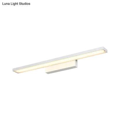 Modern Black and White LED Vanity Lamp for Bath