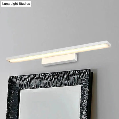 Modern Black and White LED Vanity Lamp for Bath