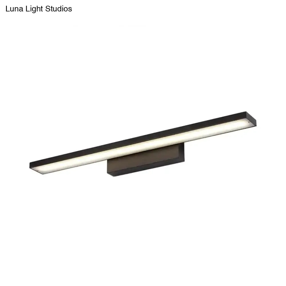 Modern Black and White LED Vanity Lamp for Bath