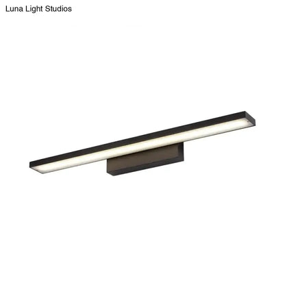 Modern Black and White LED Vanity Lamp for Bath