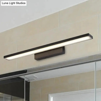 Modern Black and White LED Vanity Lamp for Bath