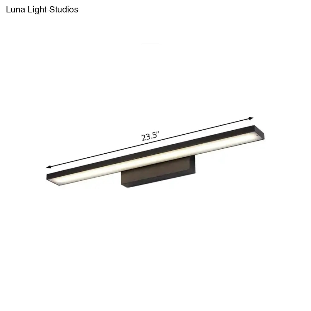 Modern Black and White LED Vanity Lamp for Bath