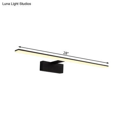 Modern Black and White LED Vanity Lamp Sconce