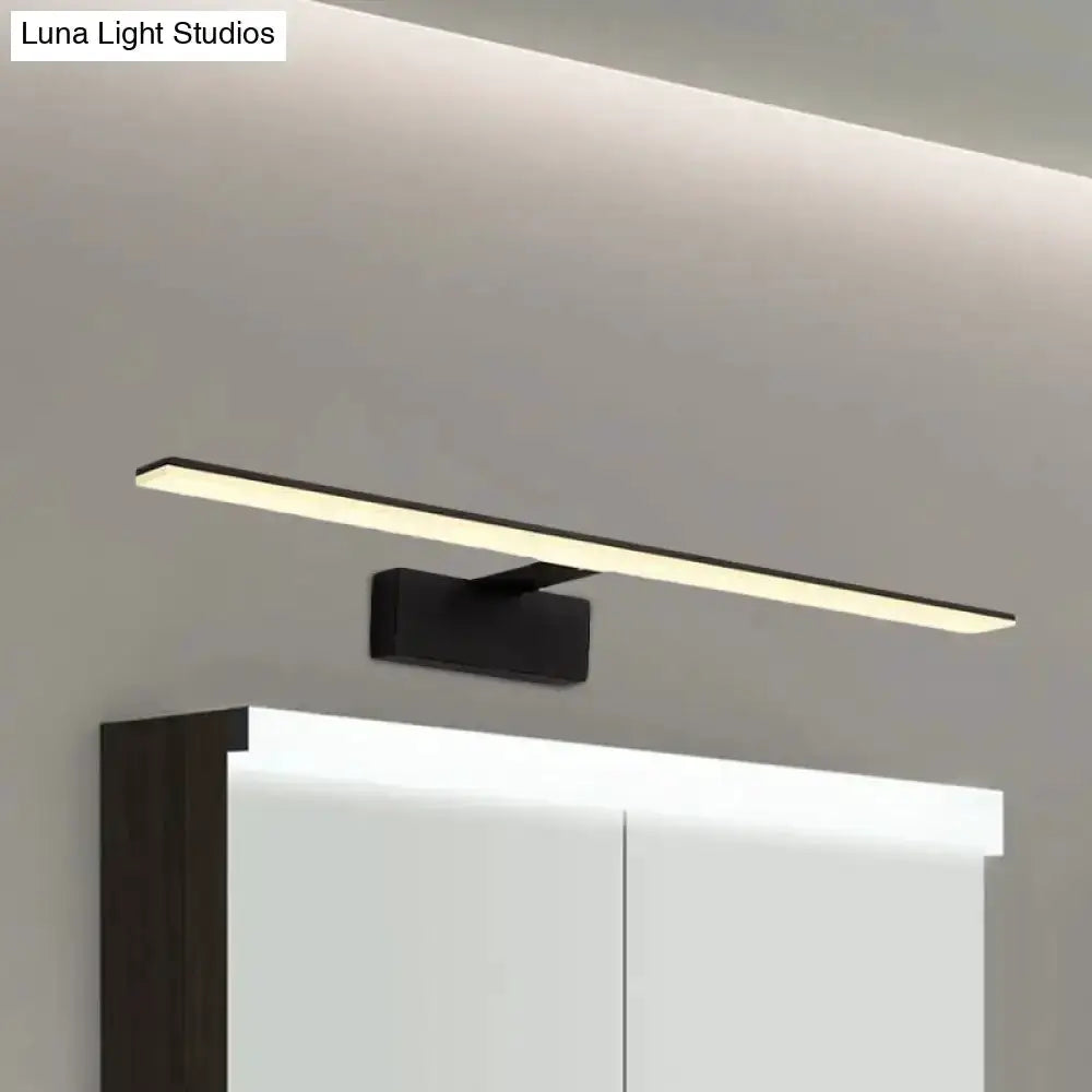 Modern Black and White LED Vanity Lamp Sconce