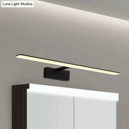 Modern Black and White LED Vanity Lamp Sconce