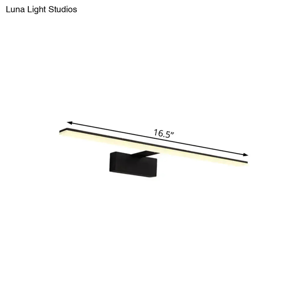 Modern Black and White LED Vanity Lamp Sconce