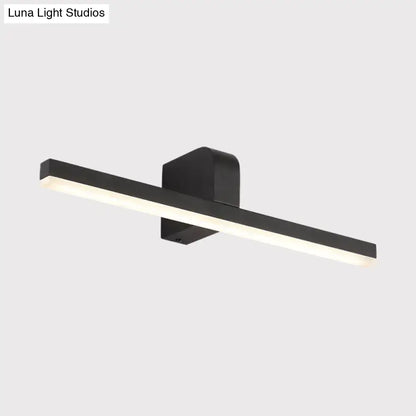 Black metal bathroom sconce with horizontal light bar, wall mount by Decorbites on Tampa Home & Garden Store