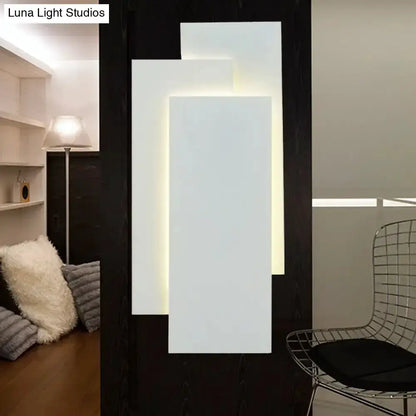 LED wall lamp modern black and white bedroom fixture, 5in height, Decorbites on Tampa Home & Garden Store
