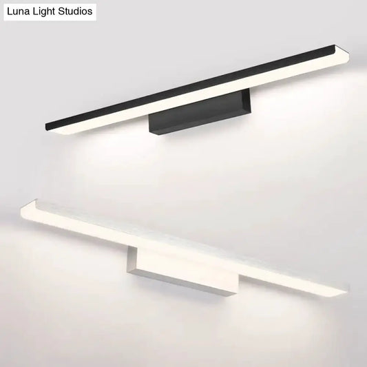 LED bathroom wall lights, 2-pack, modern black and white bar design, 110–120V Decorbites on Tampa Home & Garden Store