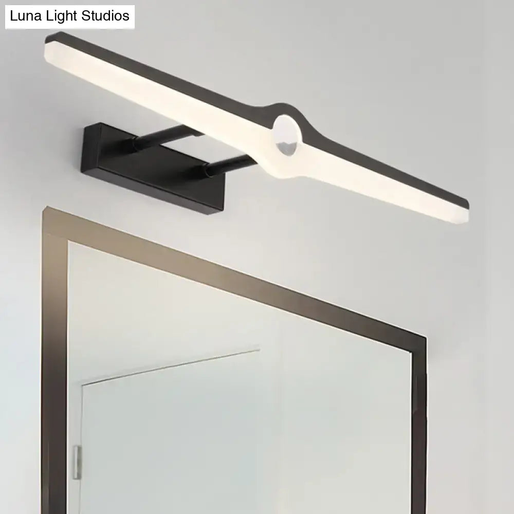 Black modern wall light Decorbites aluminum acrylic build, wall-mounted on Tampa Home & Garden Store